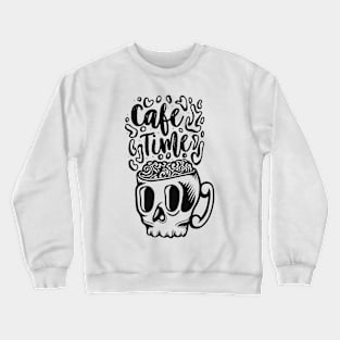 Time To Cafe Crewneck Sweatshirt